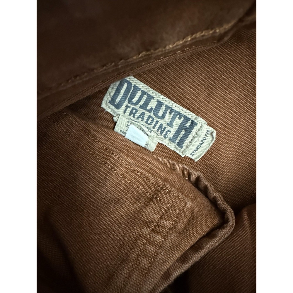 Duluth Trading Flex Fire Hose Pants Mens 36x34 Brown Foreman Stretch Workwear - Picture 3 of 5